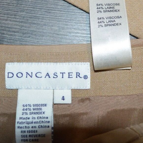 Doncaster Wool Blend Two Piece Suit Set Wool Blend Vintage Small - Picture 4 of 13